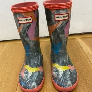 Hunter original kids camo rain boots